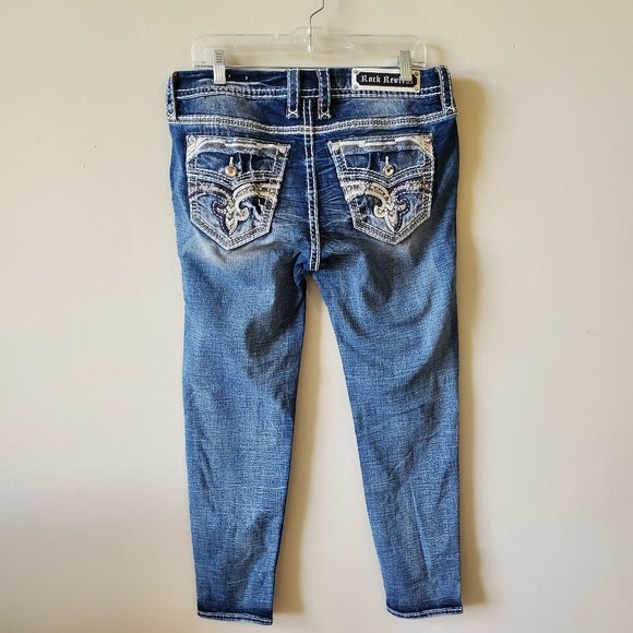 Rock Revival Denim - Rock Revival Womens Yandel Ankle Skinny Jeans Size 31